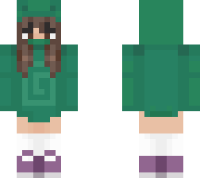 frog hoodie girl