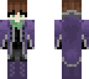 green & purple cloak