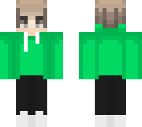 green hoodie