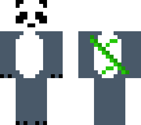 grey panda skin ( with bamboo sword)