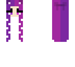 half pink half purple hair base