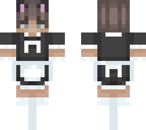maid boy with cat ears (not slim)