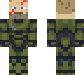 master chief with no helmet