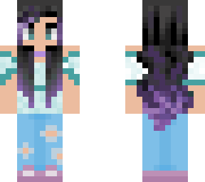 modern purple-haired girl
