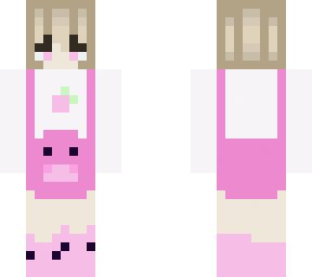 pink overall girl