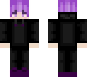purple hair boy