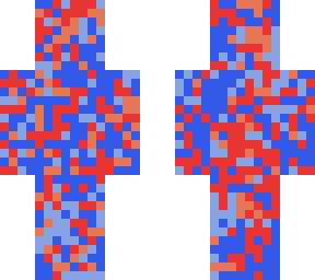 red and blue dapples
