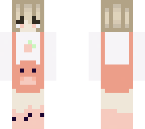 red overall girl