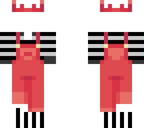 red overalls