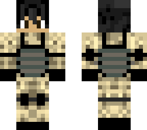 skiess in army suit