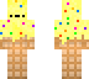 yellow candy waffle