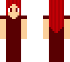 a girl in red