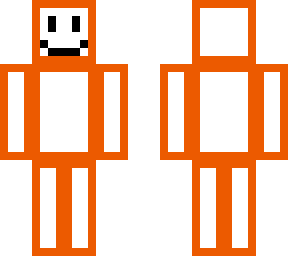 a orange little happy guy