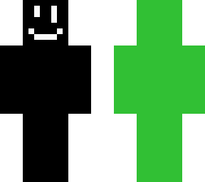 black & green (eyes)