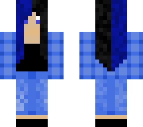 black and blue girl