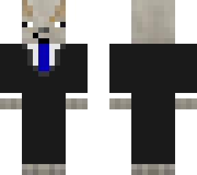 blissful goat........ in a suit
