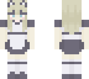 blonde cat girl maid (base not mine)