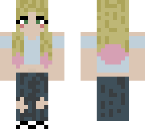 blonde modern girl