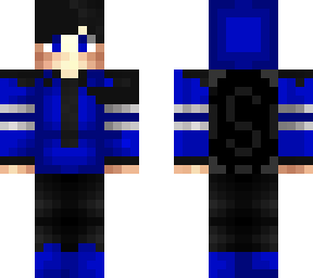 blue and black boy