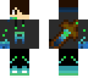 blue green fade gaming person