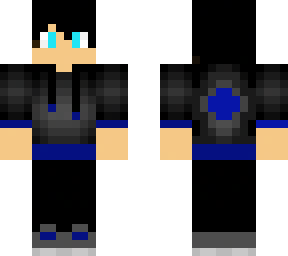 blue hoodie boy