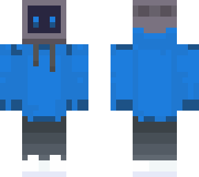 Blue Tv head | Minecraft Skin