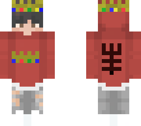 crown boy with hoddie