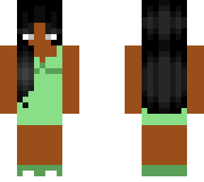 cute aesthetic girl in green dress