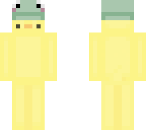 duck with frog hat