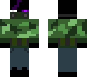 enderman in a army suit