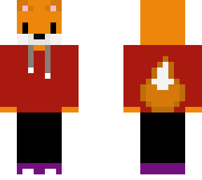 fox with clothes