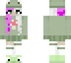 frog girl 2 tone hair