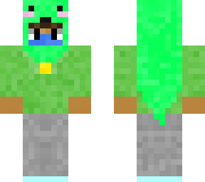 frog in winter clothing