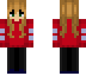 girl with red sweater