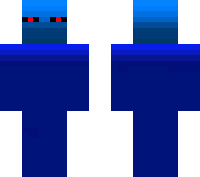 green ender man with blue mask