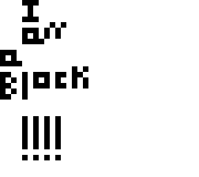i am a block