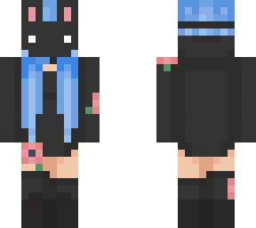 masked blue bunny