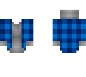 ob -  blue checkered hoodie