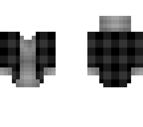 ob - black & grey checkered hoodie