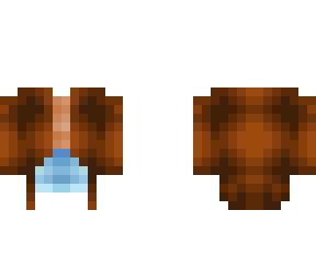 ob - brown fur coat w/ shorts