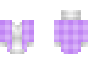 ob - white & purple checkered hoodie