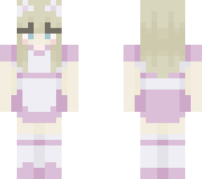 pink cat girl maid (base not mine)