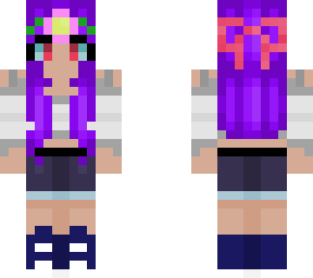 purple hair girl