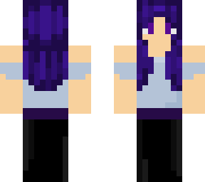 purple haired girl