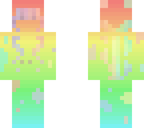 rainbow transparent skin in game!!!