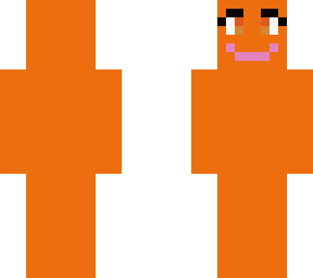 silly smiley orange girl (backward)