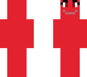 silly smiley red girl (backwards)