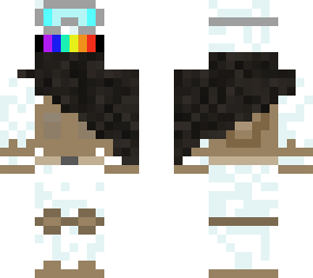 winter soldier rainbow face with black cloak