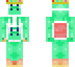 yoshi with mask and crown