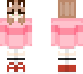 // pink hoodie cat girl //